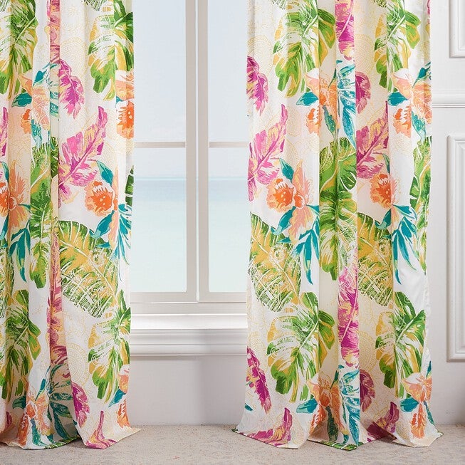Tropics Window Curtain Panel Pair, , alternate image number null