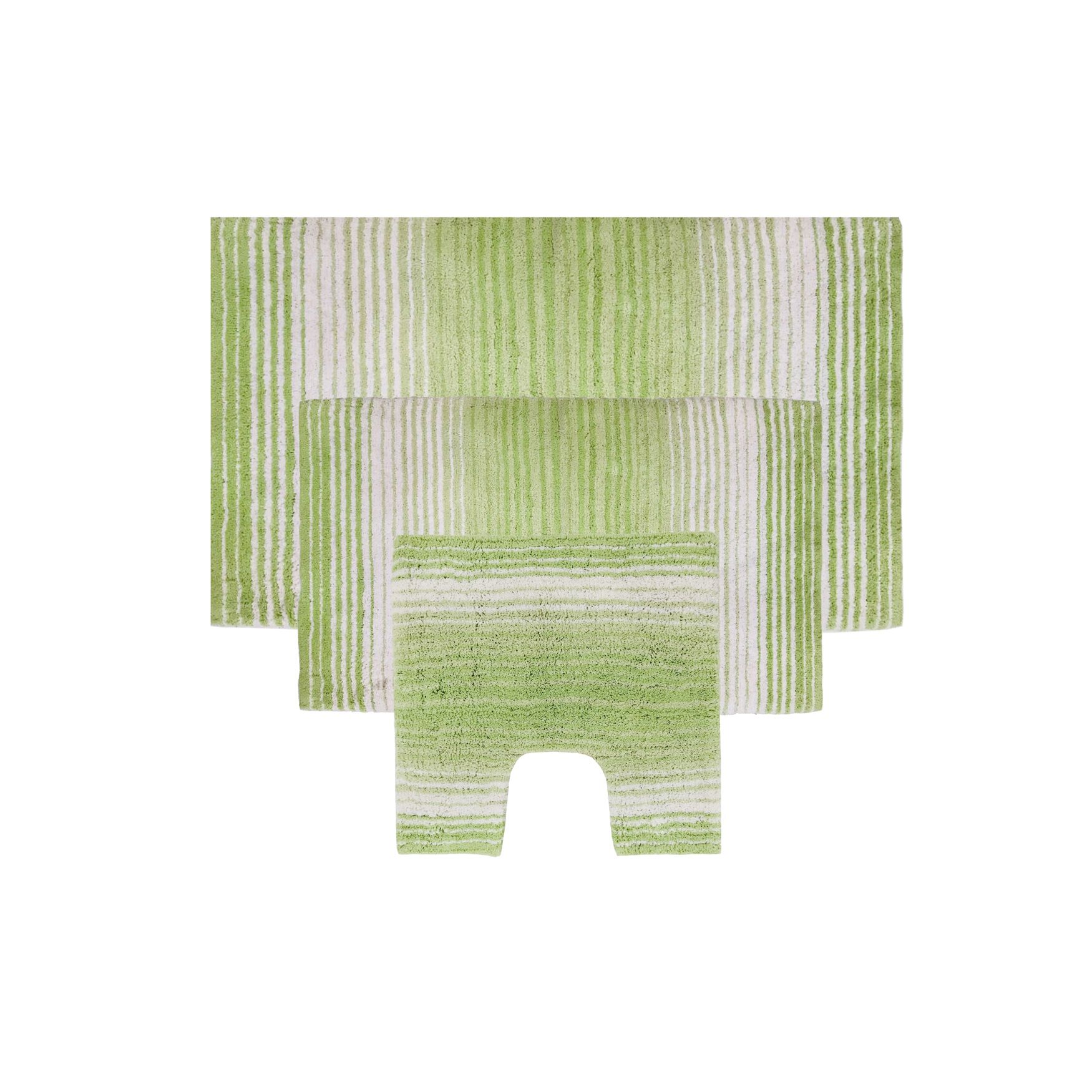Gradiation 3-Pc. Bath Rug Set, SAGE, hi-res image number 0