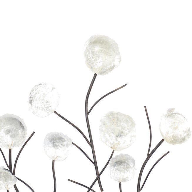 White Metal Coastal Abstract Wall Decor, , alternate image number null