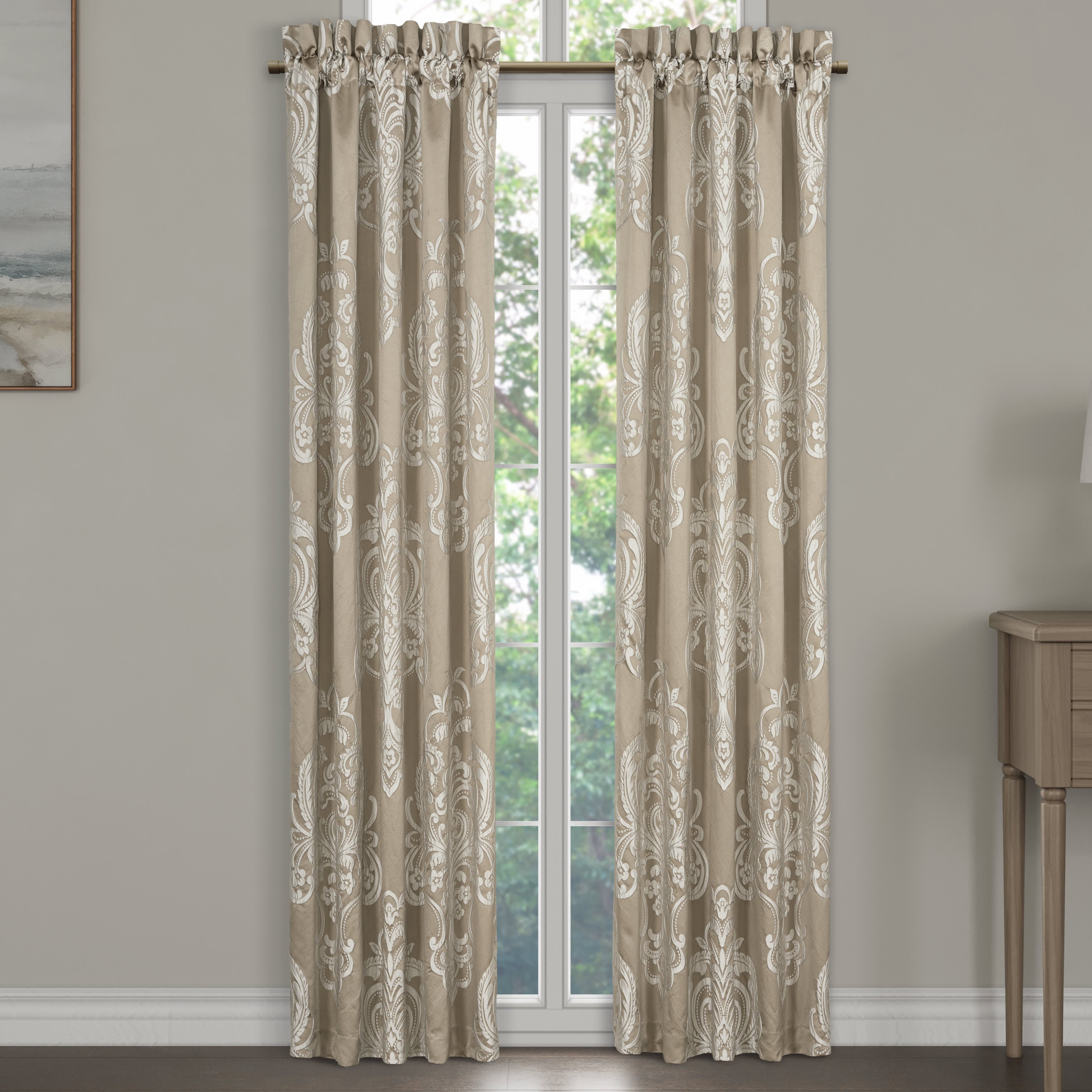 Potenza Sand 84 Inch Window Panel Pair, SAND, alternate image number null