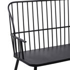 Black Metal Traditional Bench, , alternate image number null