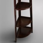 5-Shelf Corner Ladder Bookcase-Espresso, , alternate image number null