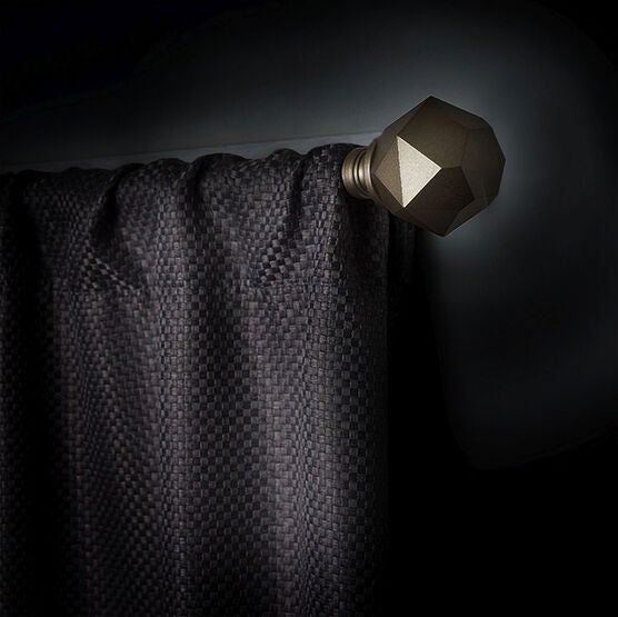 Innovative Decorative Room Darkening Wrap Around Rod & Finial 48-86, , alternate image number null
