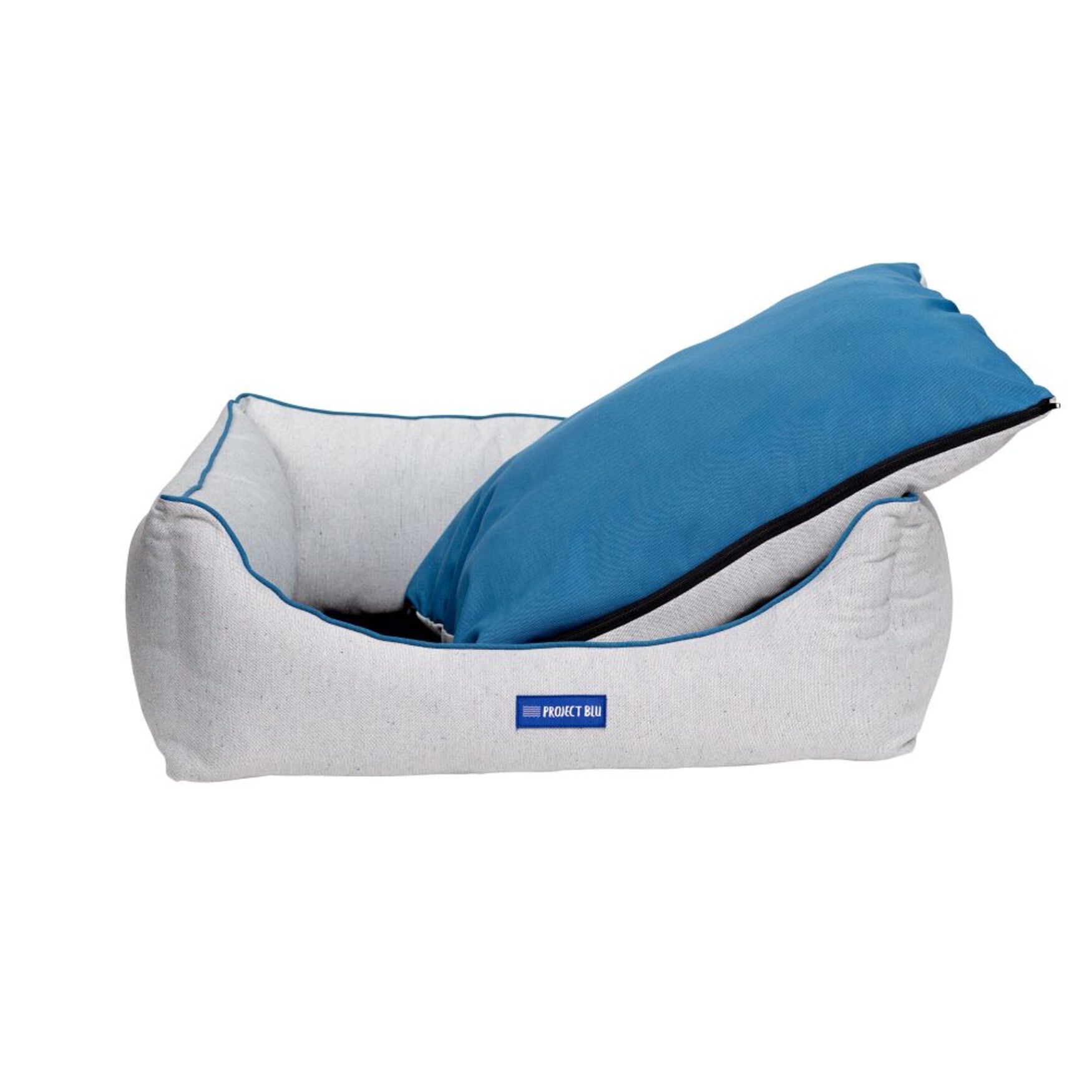 Bondi Eco-Fabric Bolster Dog Bed, , on-hover image number 1
