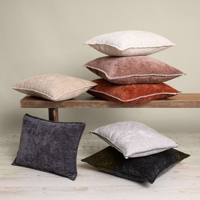 Junoesque Solid Chenille Lumbar Pillow, , alternate image number null