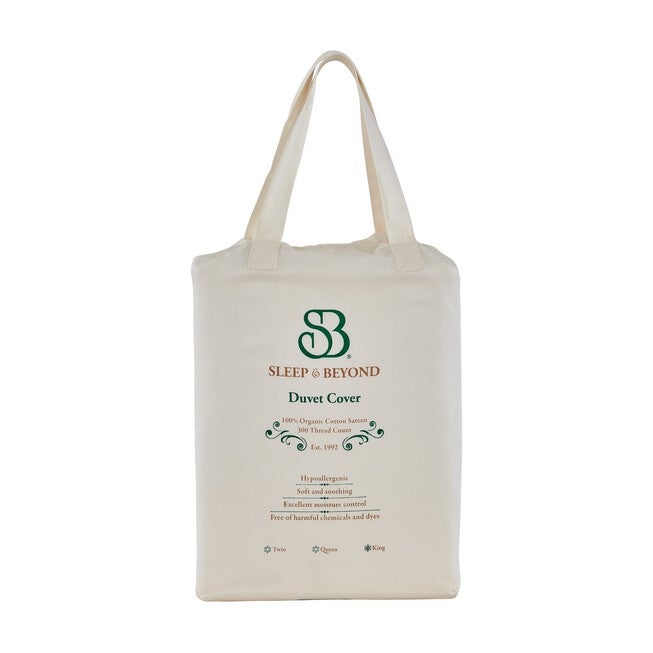 Sleep & Beyond 100% Organic Cotton Duvet Cover, , alternate image number 2