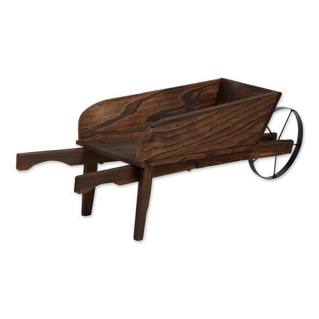 Country Flower Cart Planter, BROWN, hi-res image number null