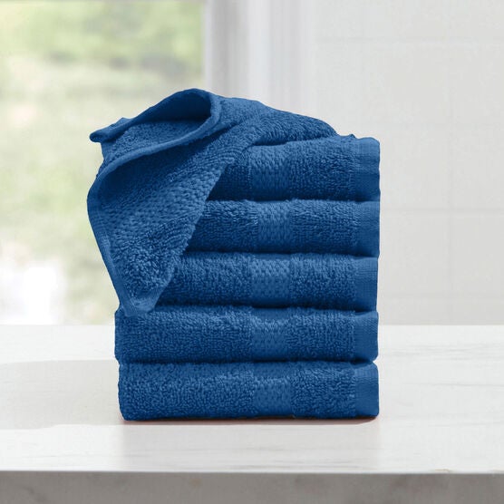 BH Studio 6-Pc. Washcloth Set, NAVY, hi-res image number null
