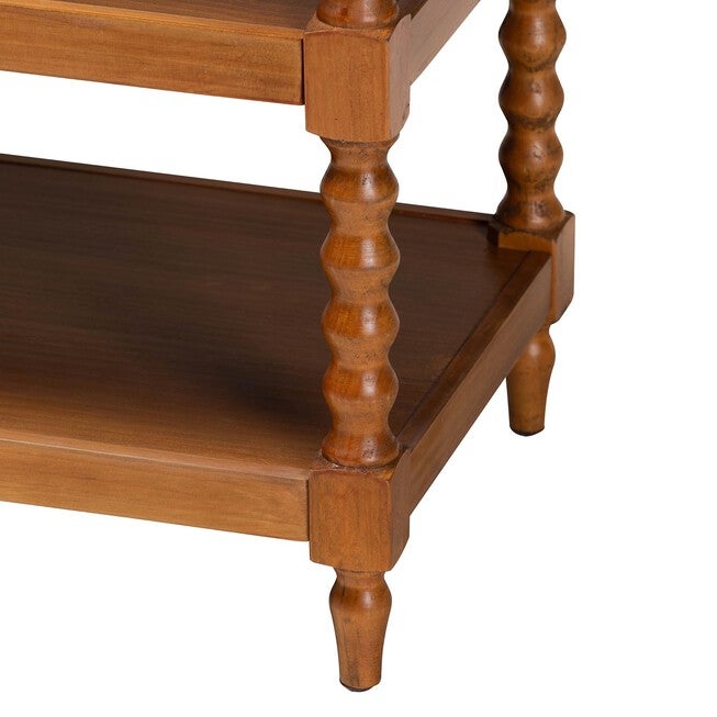 Imogene Retro-Modern Walnut Brown Finished Wood End Table, , alternate image number 5