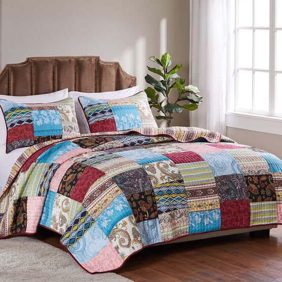Bohemian Dream Quilt Set , IVORY, hi-res image number null