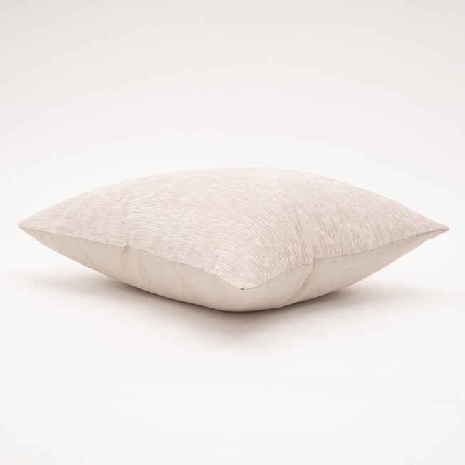 Dainty Chenille Reverse To Linen Square Pillow, , on-hover image number null