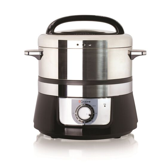 Euro Cuisine Stainless Steel Electric Food Steamer, , alternate image number null