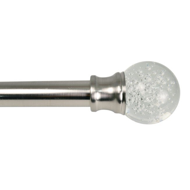 Lexington Bubble Window Curtain Rod Set Window, PEWTER, hi-res image number null