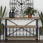 Natural Brown Industrial Metal Wine Storage, 31 x 48, , alternate image number null