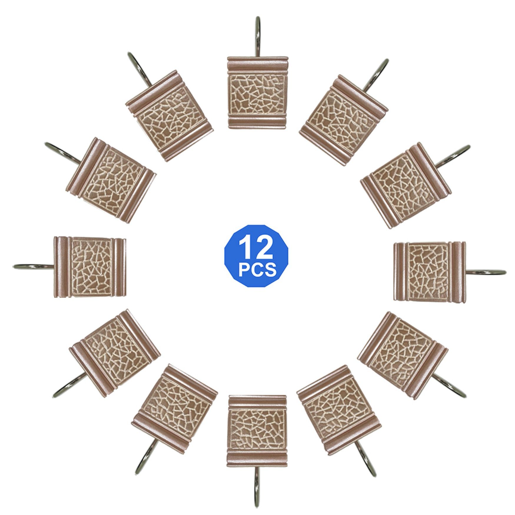 Sinatra Shower Hooks, BLUSH, hi-res image number 0