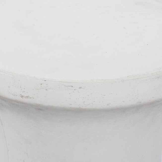 White Fiber Clay Contemporary Stool, , alternate image number null