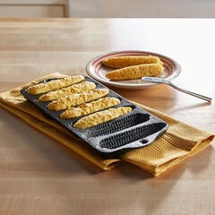 Pre-Seasoned Cast Iron Cornbread Baking Tray