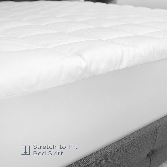 SensorPEDIC Luxury Top Loft Gel Fiber Mattress Pad, , alternate image number null