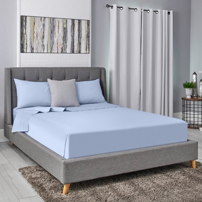 Sealy Healthy Nights Antimicrobial Sheets, Blue, , on-hover image number 1