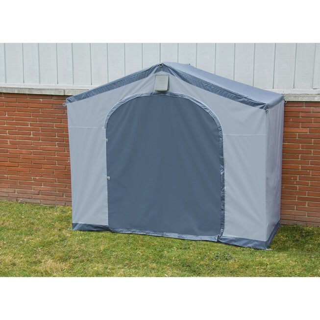 StorageHouse TownHouse Portable Storage Shed, GRAY, hi-res image number 0