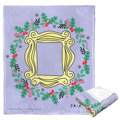 Wb Friends Wreath Silk Touch Throw Blanket