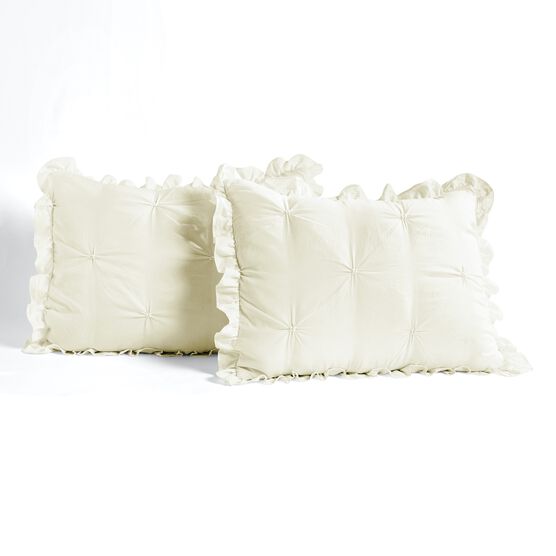 Ravello Pintuck Ruffle Skirt Bedspread 3 Pc Set, , alternate image number null
