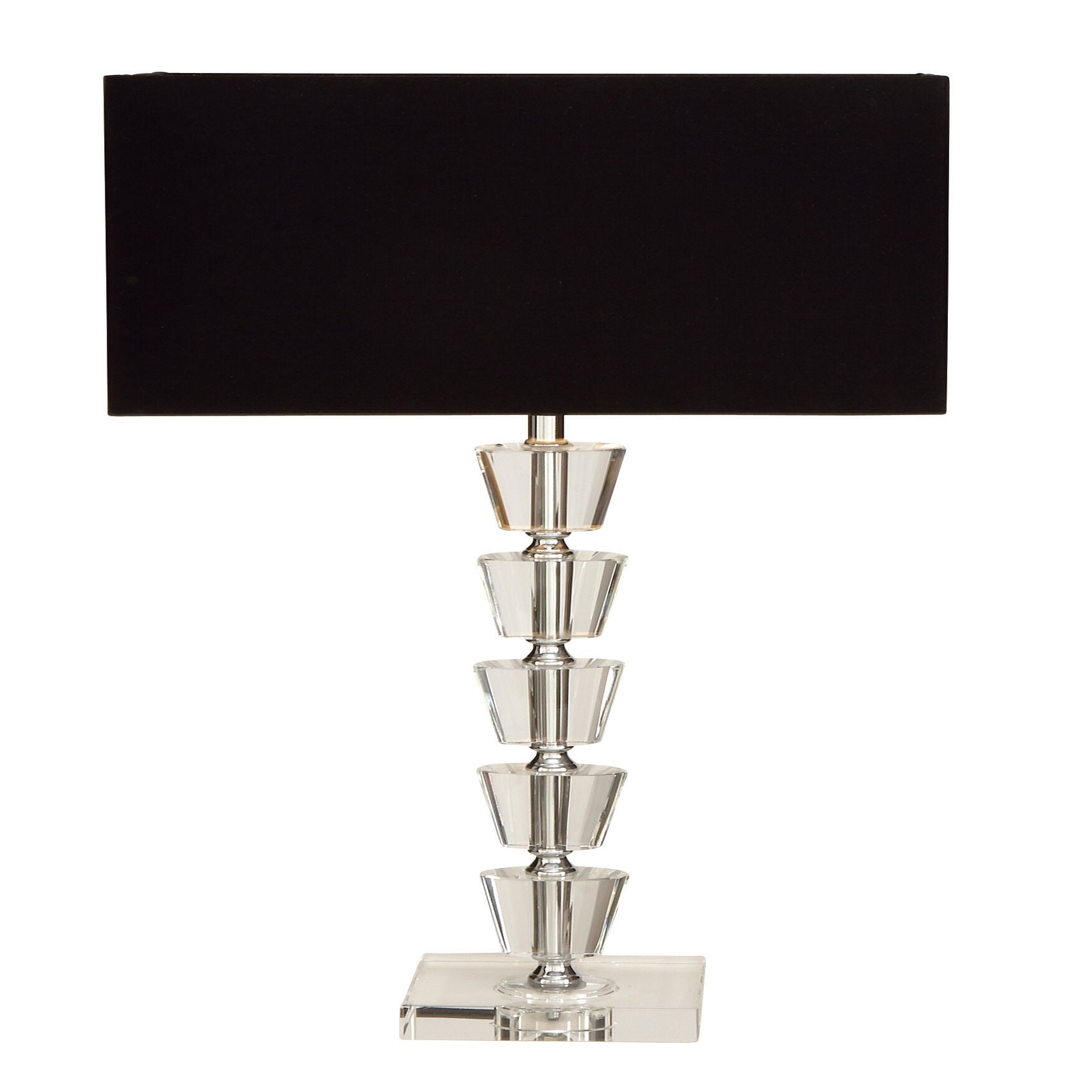Silver Metal Glam Table Lamp, SILVER, hi-res image number 0