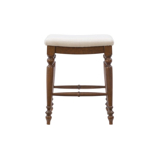Marino Antique Walnut Counter Stool Backless Stools, , on-hover image number null