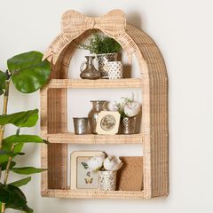 Creusa Natural Rattan Wall Shelf