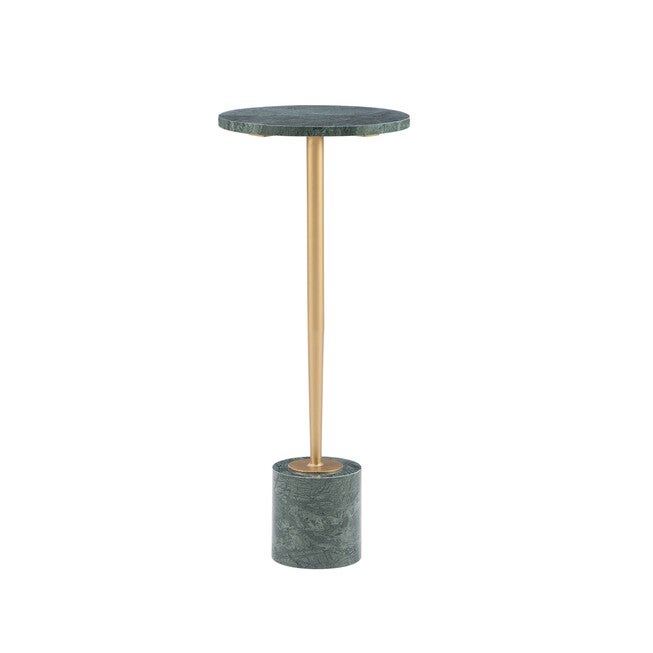 Ayleen Green Marble Gold Drink Table Accent Tables (Including End Tables), GREEN, hi-res image number 0