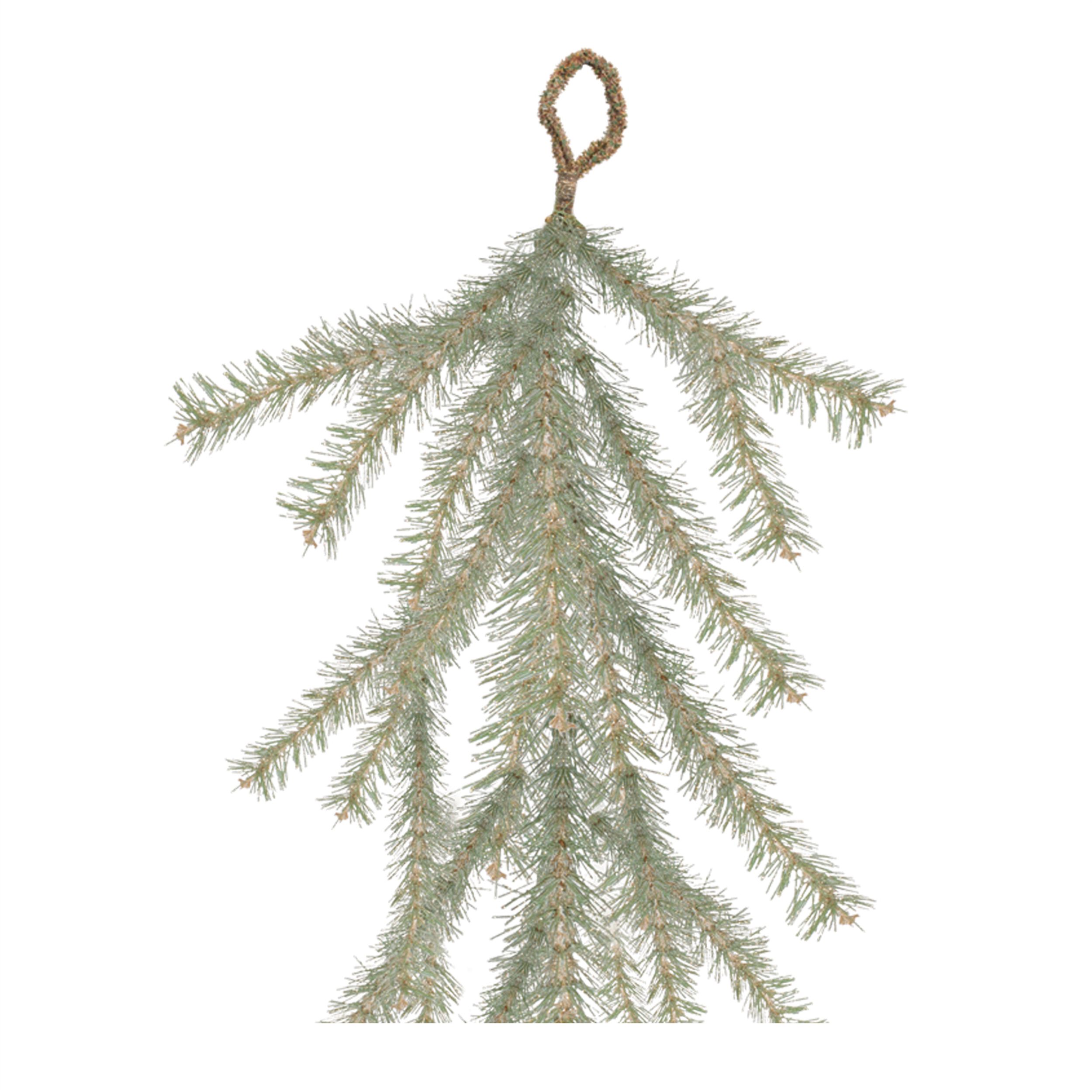 Glitter Pine Hanging Garland 48 inches, GREEN, alternate image number 3