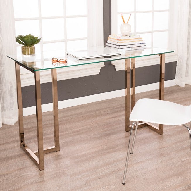 Holly & Martin Haxor Writing Desk, CHAMPAGNE, hi-res image number 0