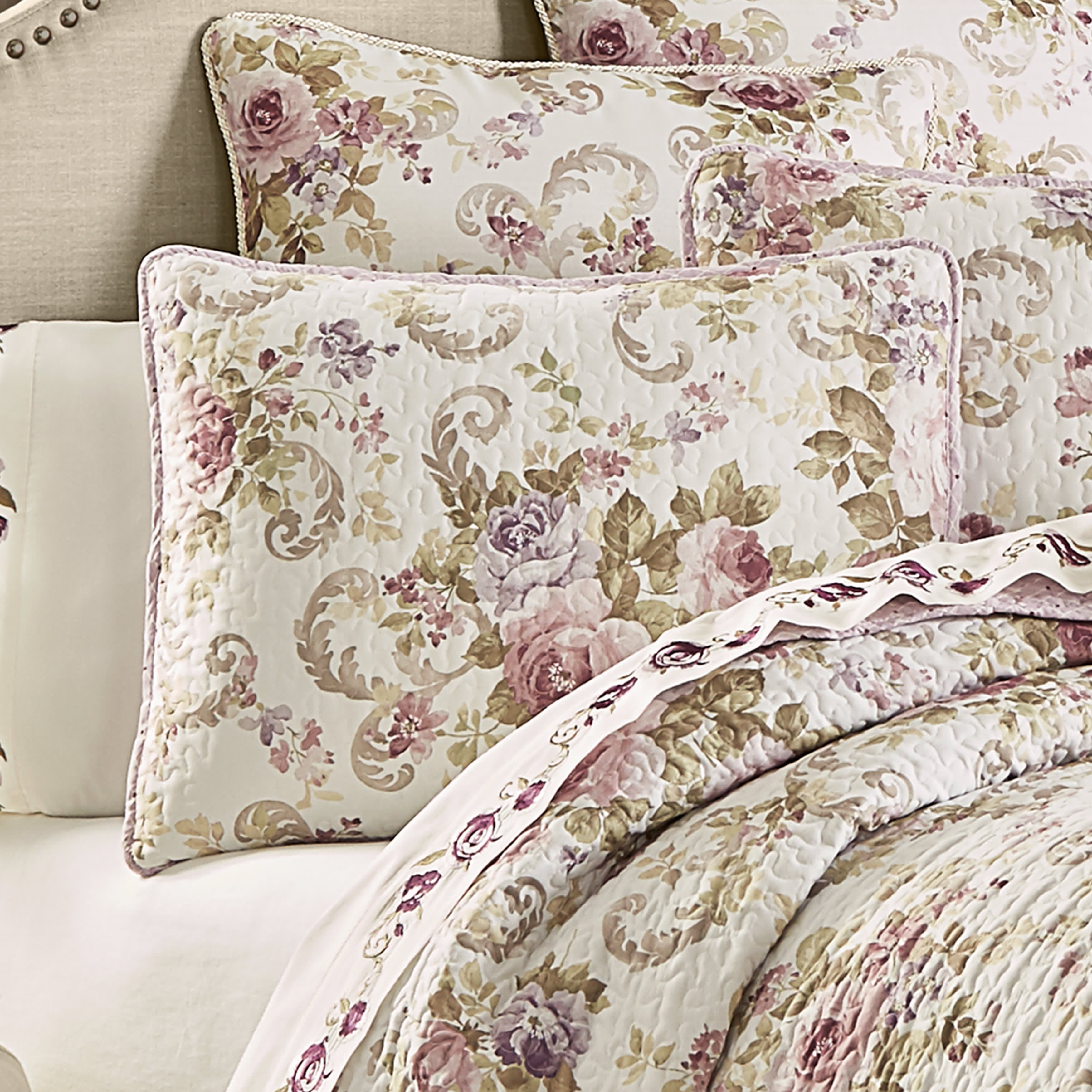 Chambord 3 Piece Quilt Set, LAVENDER, alternate image number 1