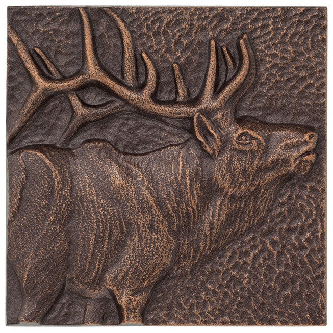 Elk 8 inches x 8 inches Indoor Outdoor Wall Décor, , on-hover image number 1