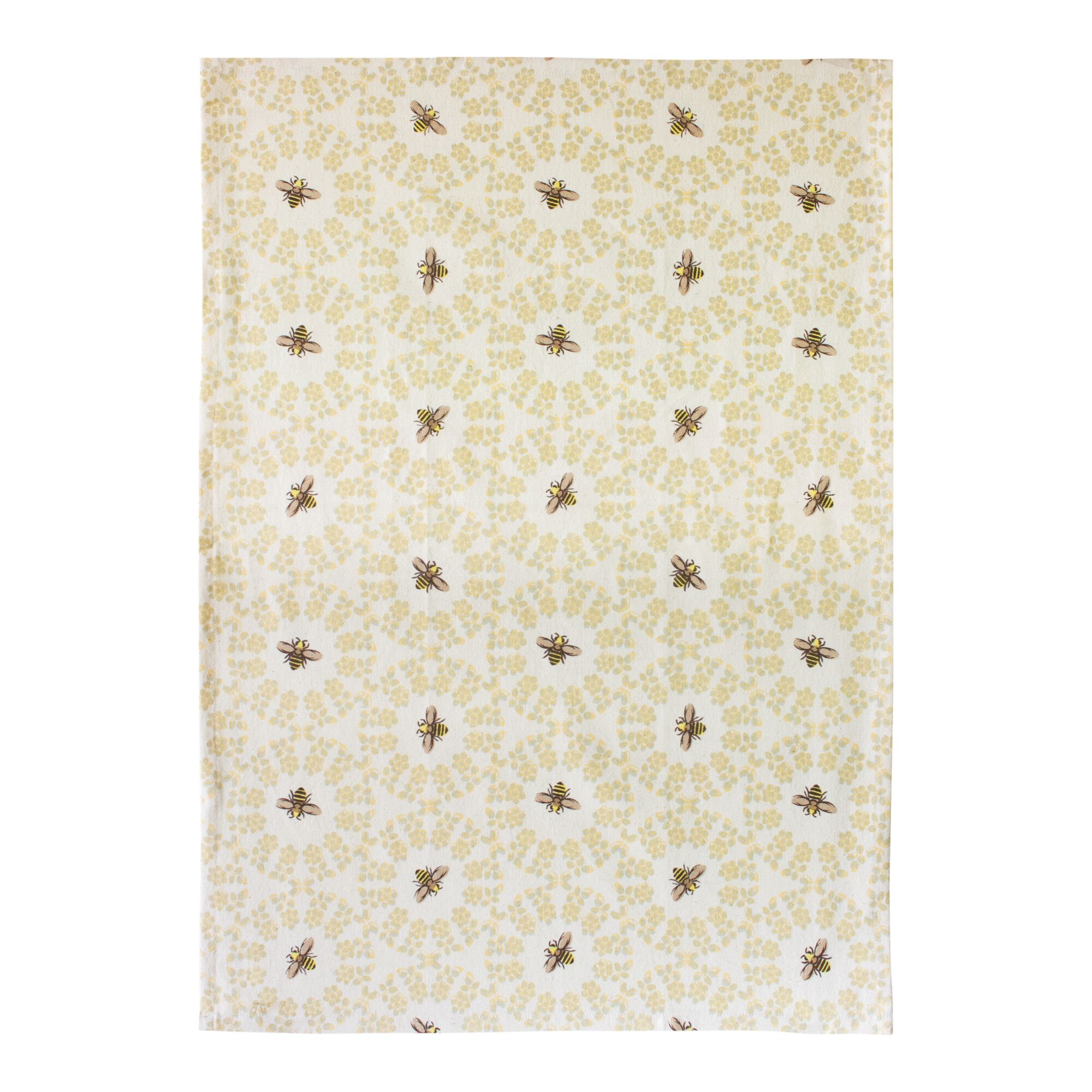 Tea Towel (Set of 3) 20 inches x 28 inches Cotton, YELLOW/WHITE, alternate image number 2