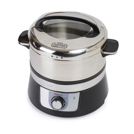 Euro Cuisine Stainless Steel Electric Food Steamer, , alternate image number null