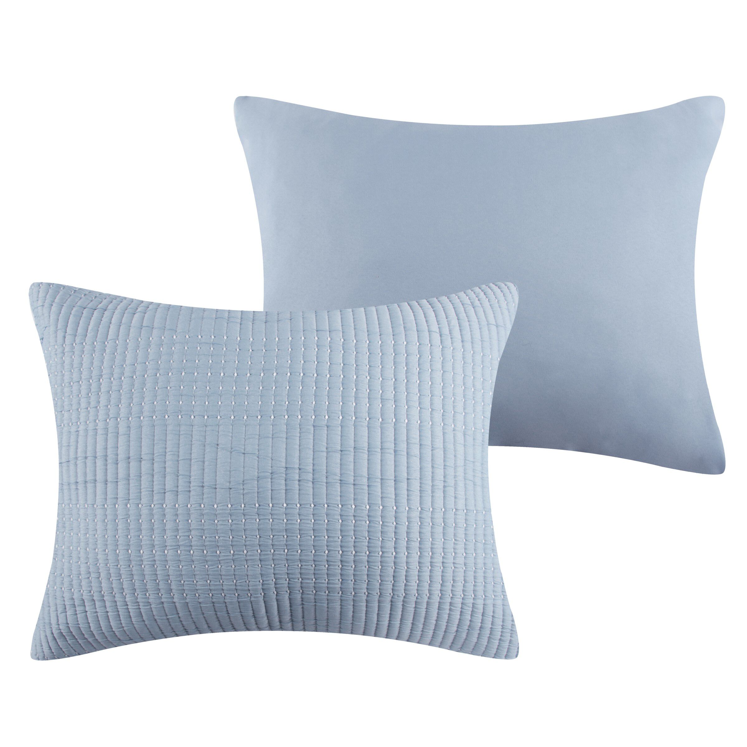 Greenland Home Fashions Cosmo Contemporary Matelass&eacute; Coverlet Set, CHAMBRAY, alternate image number 2