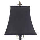 Tuscan Black Polystone Fleur-De-Lis Buffet Lamp, , alternate image number null