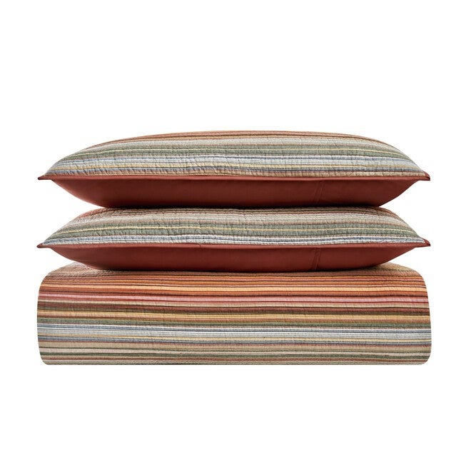 Sunset Stripe Yarn Dye 3 Piece Quilt Set, , alternate image number 5