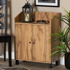 Rossin Wood 2-Door Entryway Shoe Storage Cabinet W Top Shelf Furniture, , alternate image number null