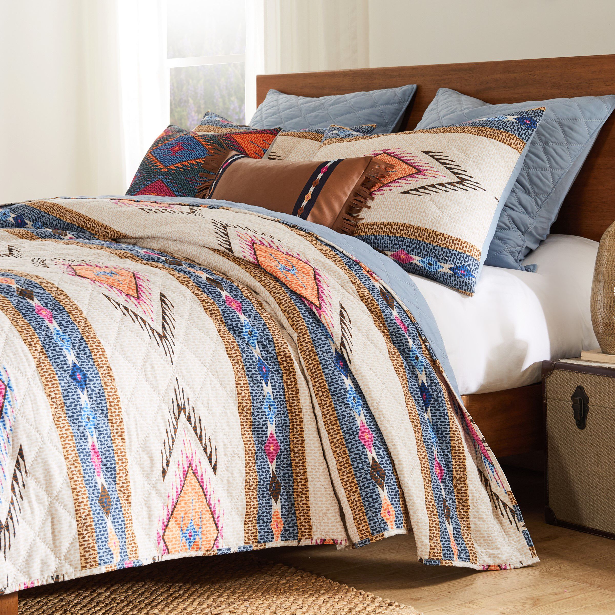 Greenland Home Fashions Cheyenne Southwestern Boho Quilt Set, SPIRIT, alternate image number 1
