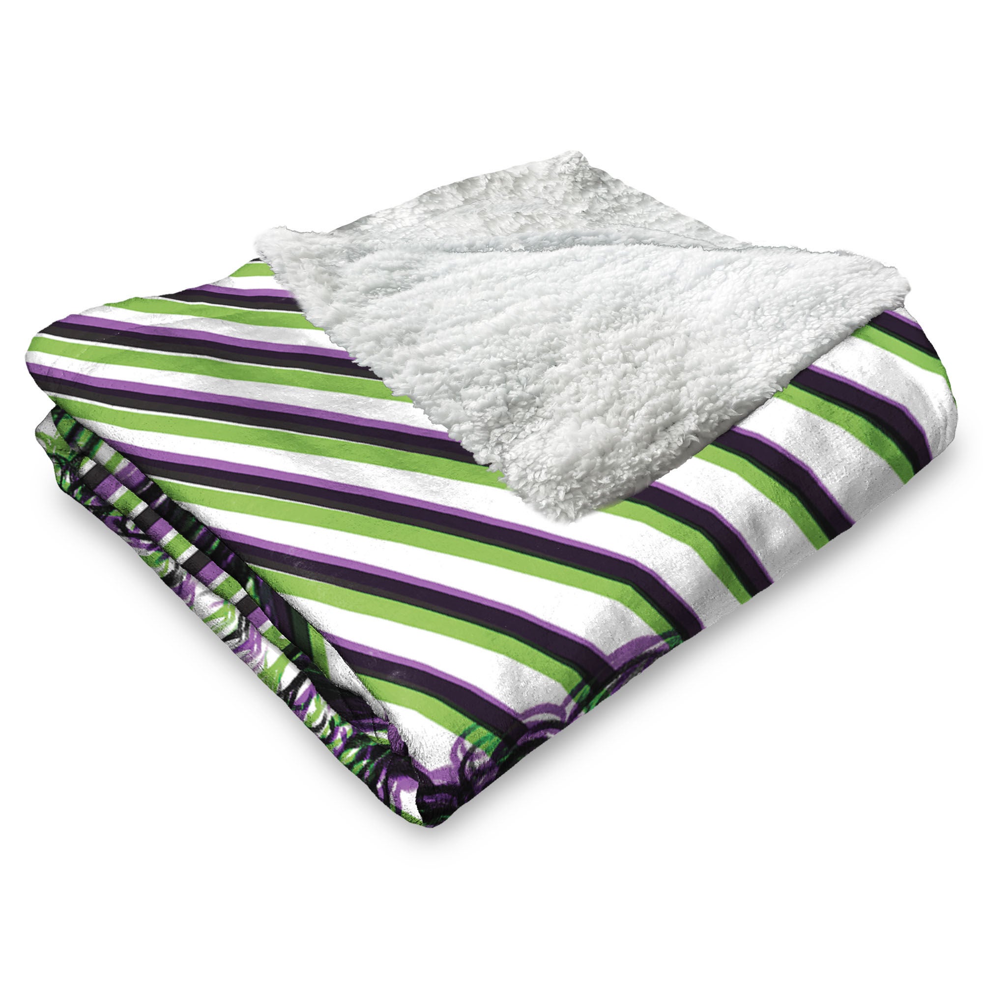 Warner Bros. DC Laughing Man Silk Touch Sherpa Throw Blanket 50x60 Inches, LAUGHING MAN, alternate image number 3