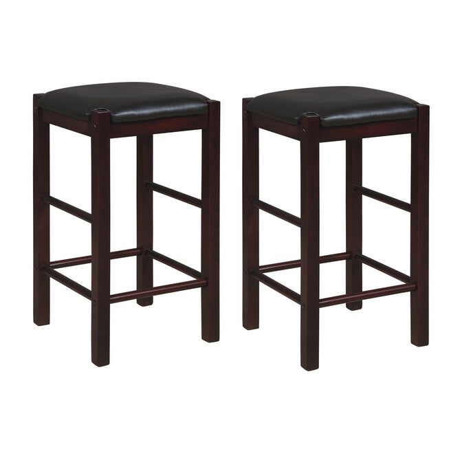 Lancer Backless Counter Stools, Espresso - Set of Two, ESPRESSO, hi-res image number 0