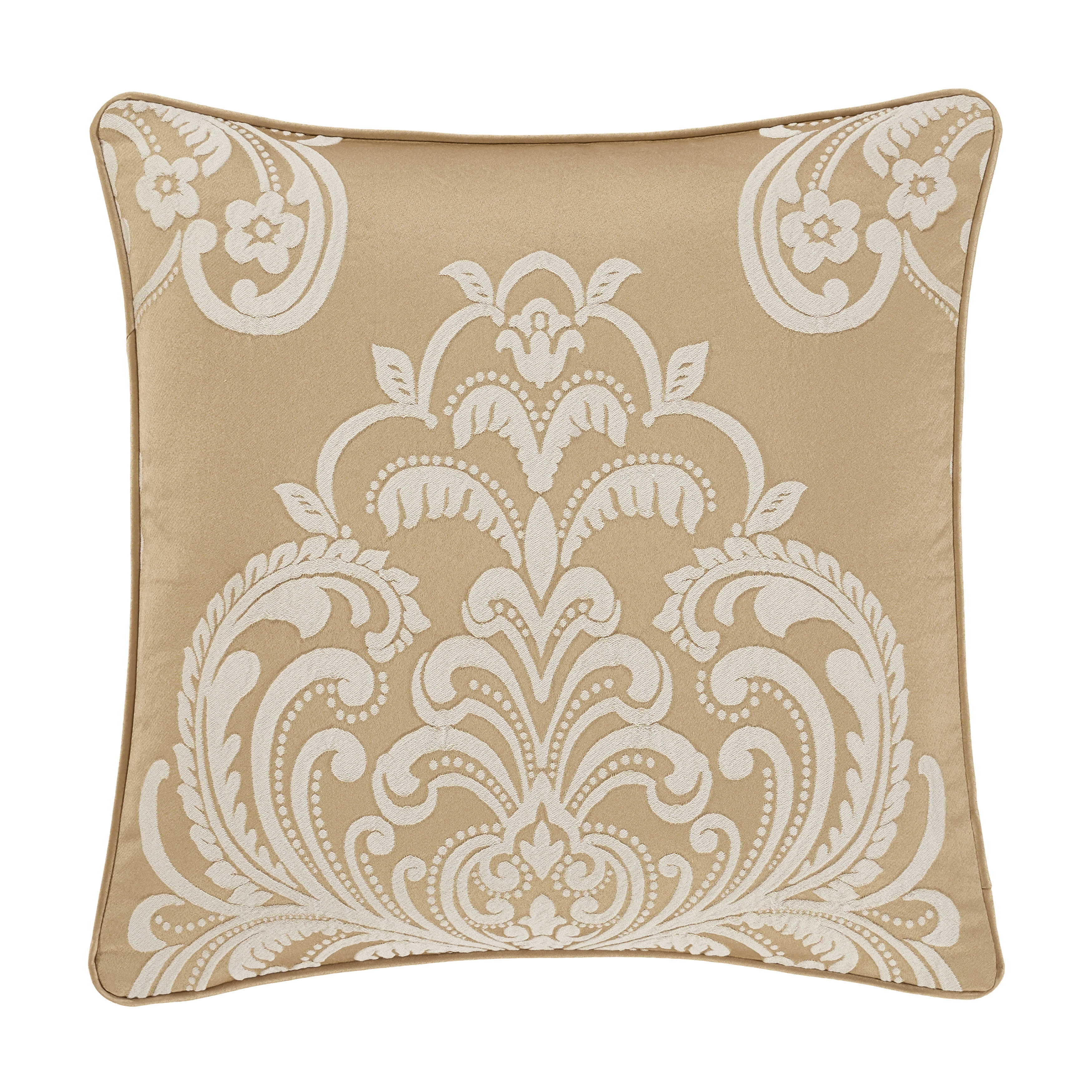 Potenza 20 Inch Square Decorative Throw Pillow, GOLD, hi-res image number null