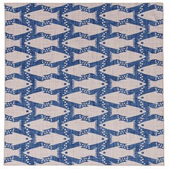 Washable Seabourne Ivory/Blue Rug