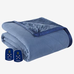 Micro Flannel® Reverse to Ultra Velvet® Electric Blanket