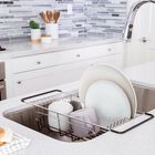 Over-Sink Dish Drainer, STAINLESS STEEL, hi-res image number null