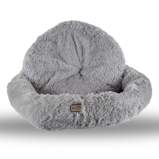 Armarkat Extra Large, Fluffy Gray Round Cat Bed - C71Nhs Cat Bed, , on-hover image number null