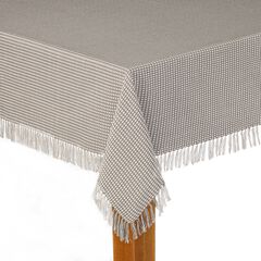 Homespun Check Woven Tablecloth