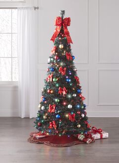 Fully Decorated Pre-Lit 6 Ft. Pop-Up Christmas Tree